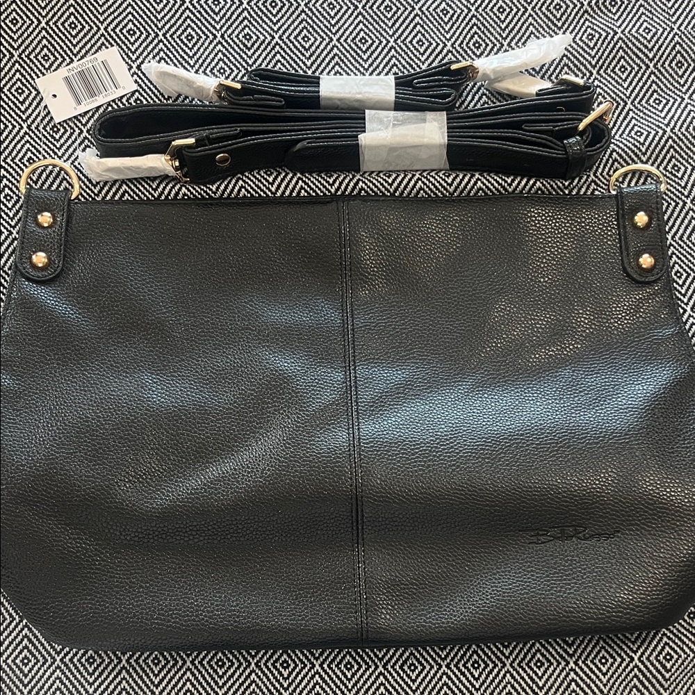 Chic Black Leather Shoulder Bag